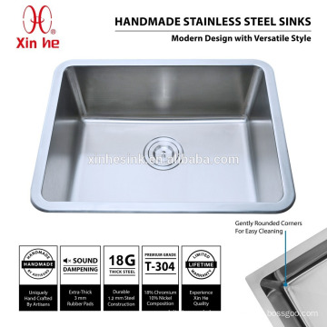 R25 Stainless Steel Kitchen Sink with deep bowl, Australia single bowl undermount Stainless Steel Kitchen SInks